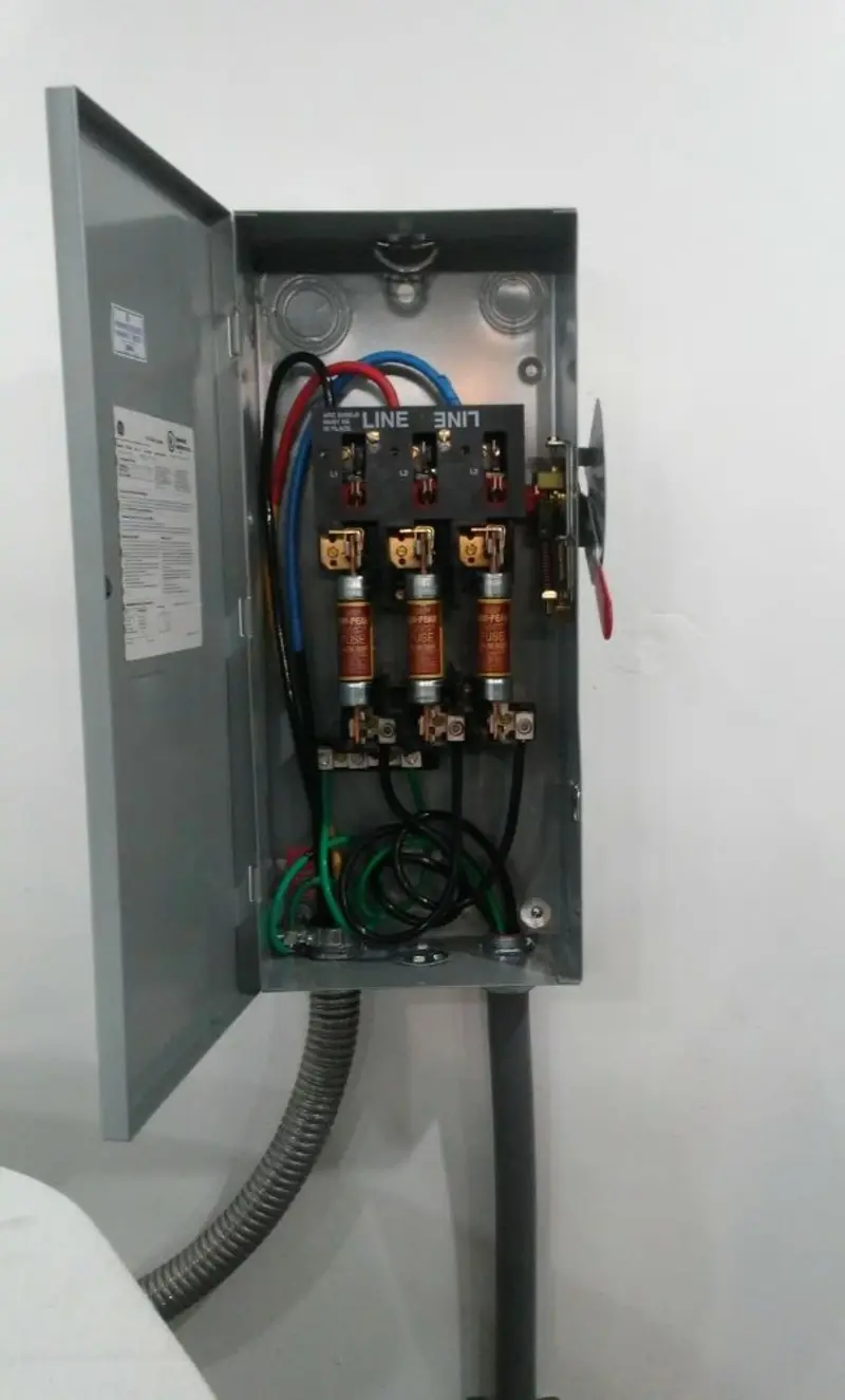 Three-phase disconnect switch installed for Electrical Wiring & Rewiring in Asheboro