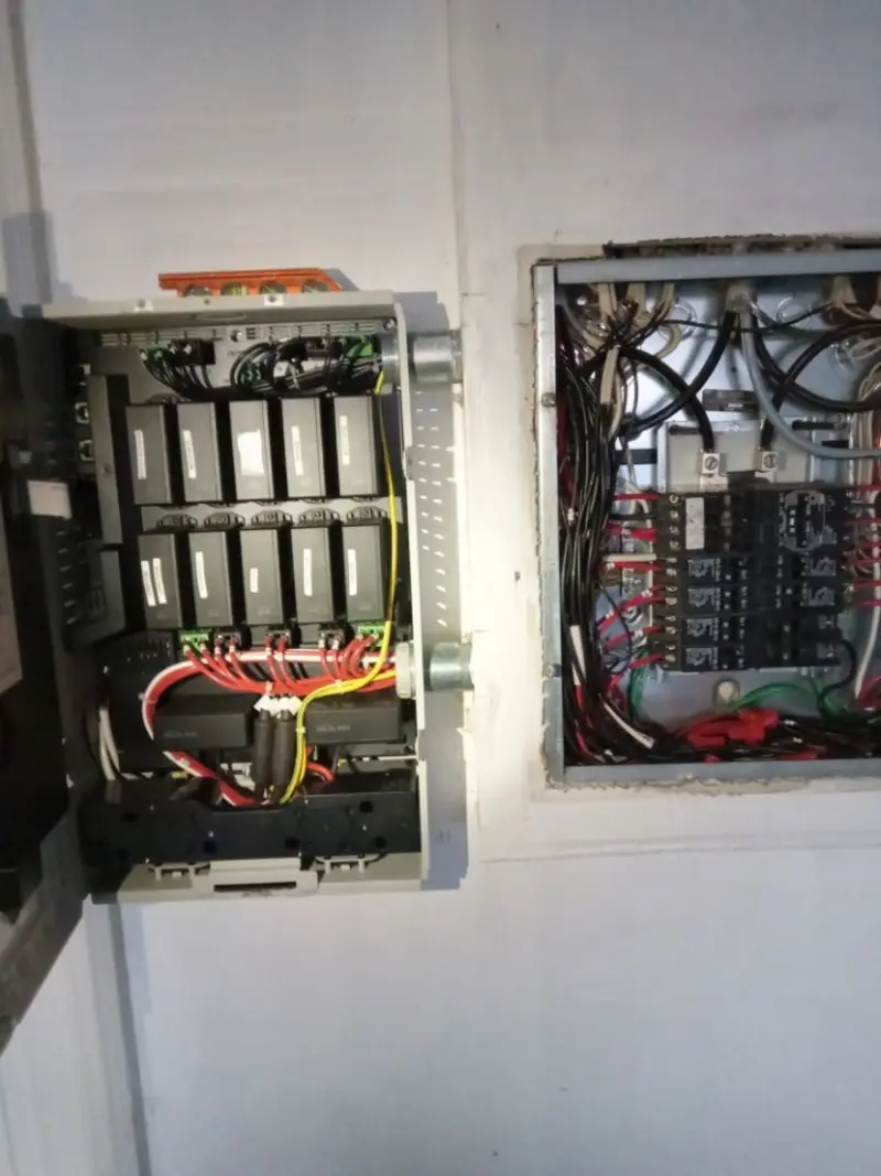 Electrical panel upgrade completed for Security Camera Wiring in Asheboro